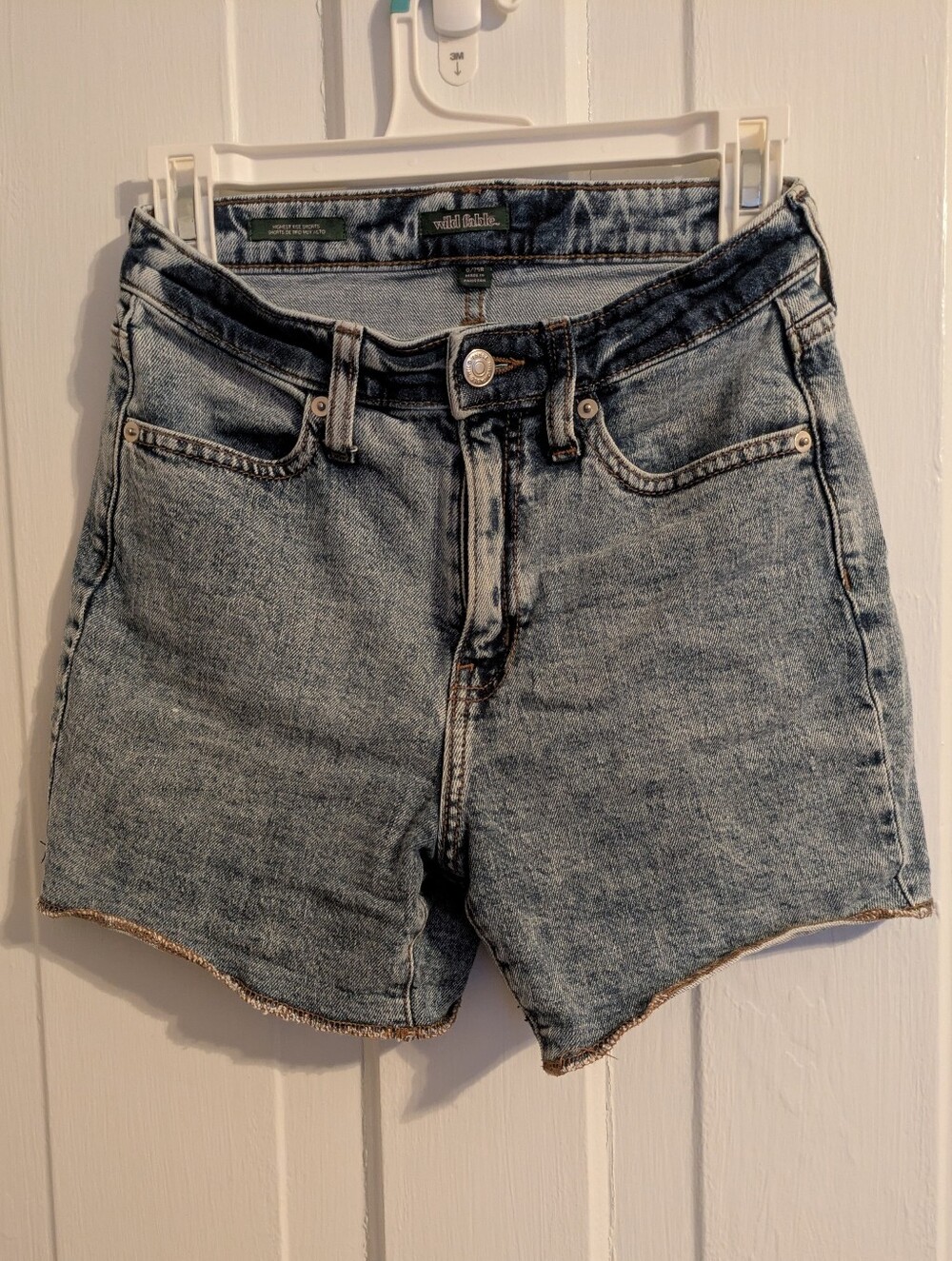 Wild Fable Classic High-Rise Medium Blue Denim Shorts